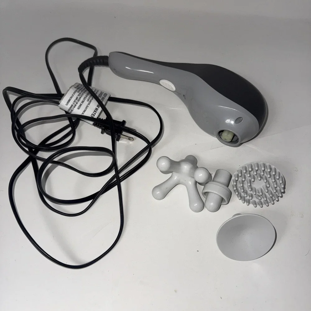 Wahl Professional Handheld Massager 4120 Powerful 4 Changeable Heads 2 Speed
